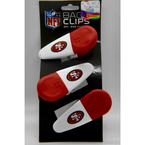 NFL Other - NWT Sets of 3 NFL 49ers Magnetic Bag Clips